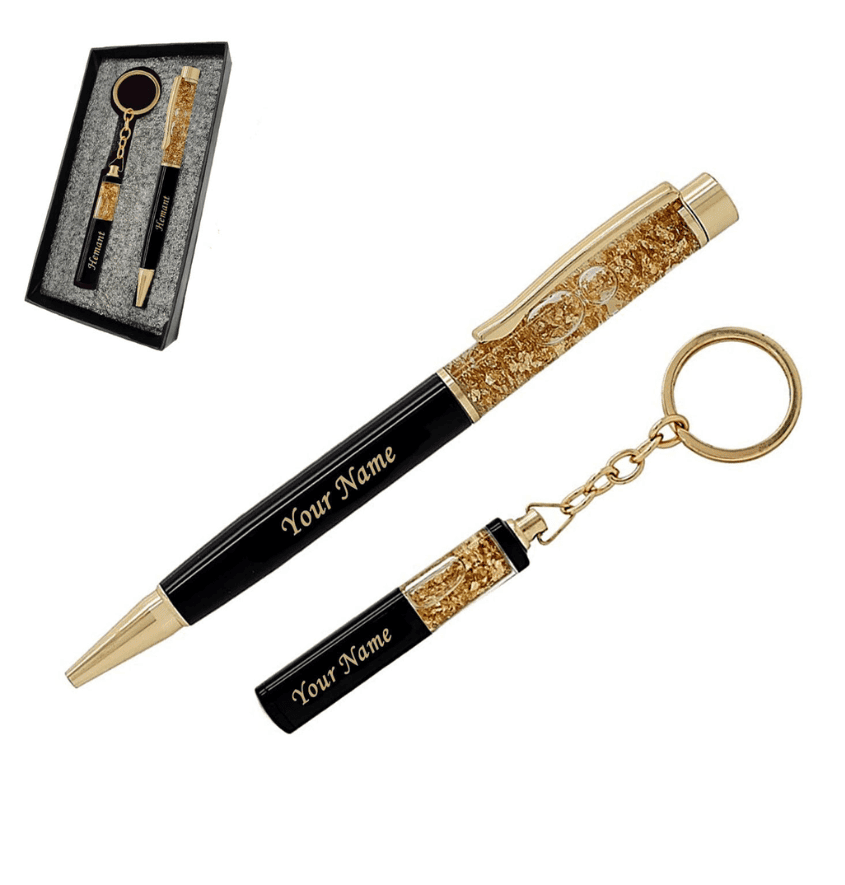 Manufacturer, Exporter, Importer, Supplier, Wholesaler, Retailer, Trader of Personalized Pen And Keychain Set With Name in Gurgaon, Haryana, India.